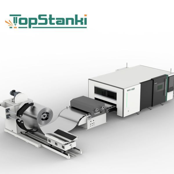 Лазерный станок с ЧПУ TOPSTANKI AoreLaser  R8015 6000w с автоматической рулонной подачей