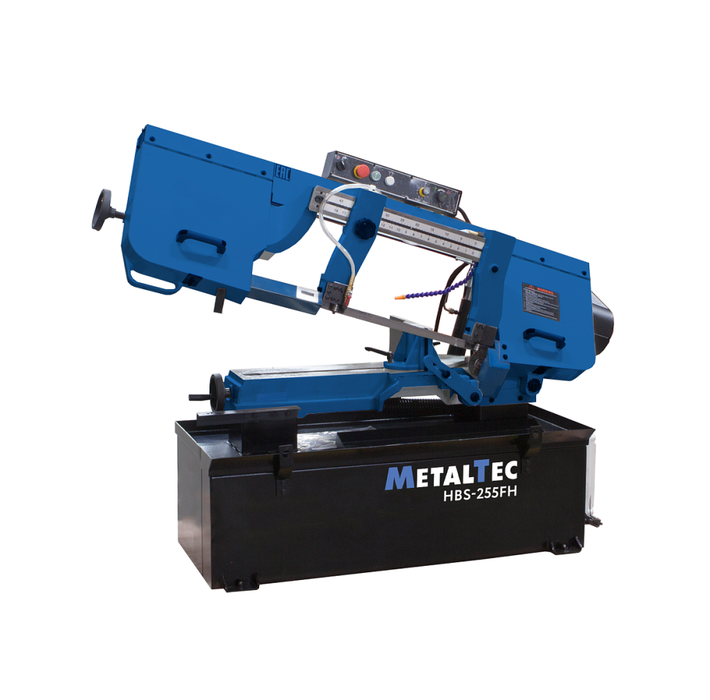 MetalTec HBS 255FH (380W) Ленточнопильный станок по металлу (Ø до 254 мм, полотно 27 мм, 0 - 45 поворот тисков)