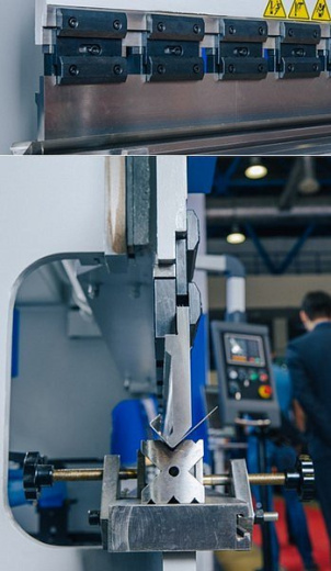 MetalTec HBM 160/3200M (E22, ручная компенсация прогиба, инвертор заднего упора) листогибочный гидравлический пресс