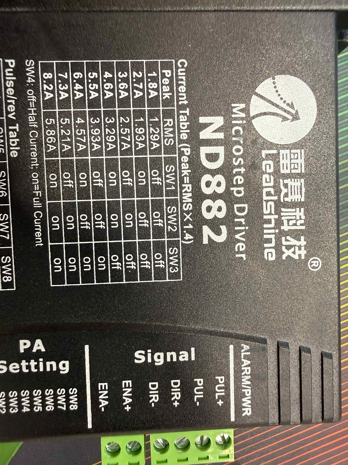 Настройка и подключение драйвера шагового двигателя на примере leadshine ND882 