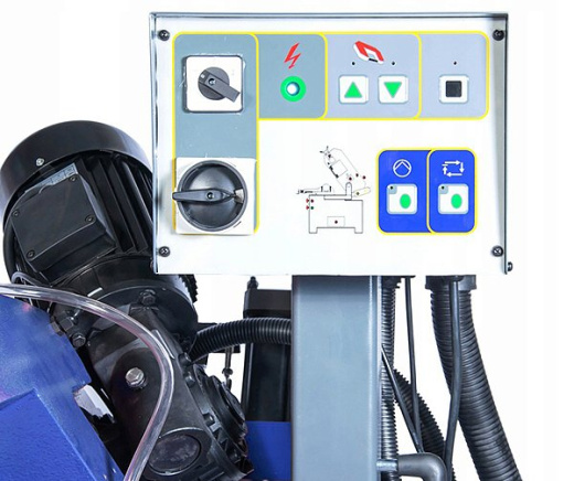 MetalTec BS 250SA (380W) Ленточнопильный полуавтоматический станок по металлу  (Лазер, LED лампа, гидравлический прижим, пакетная резка)